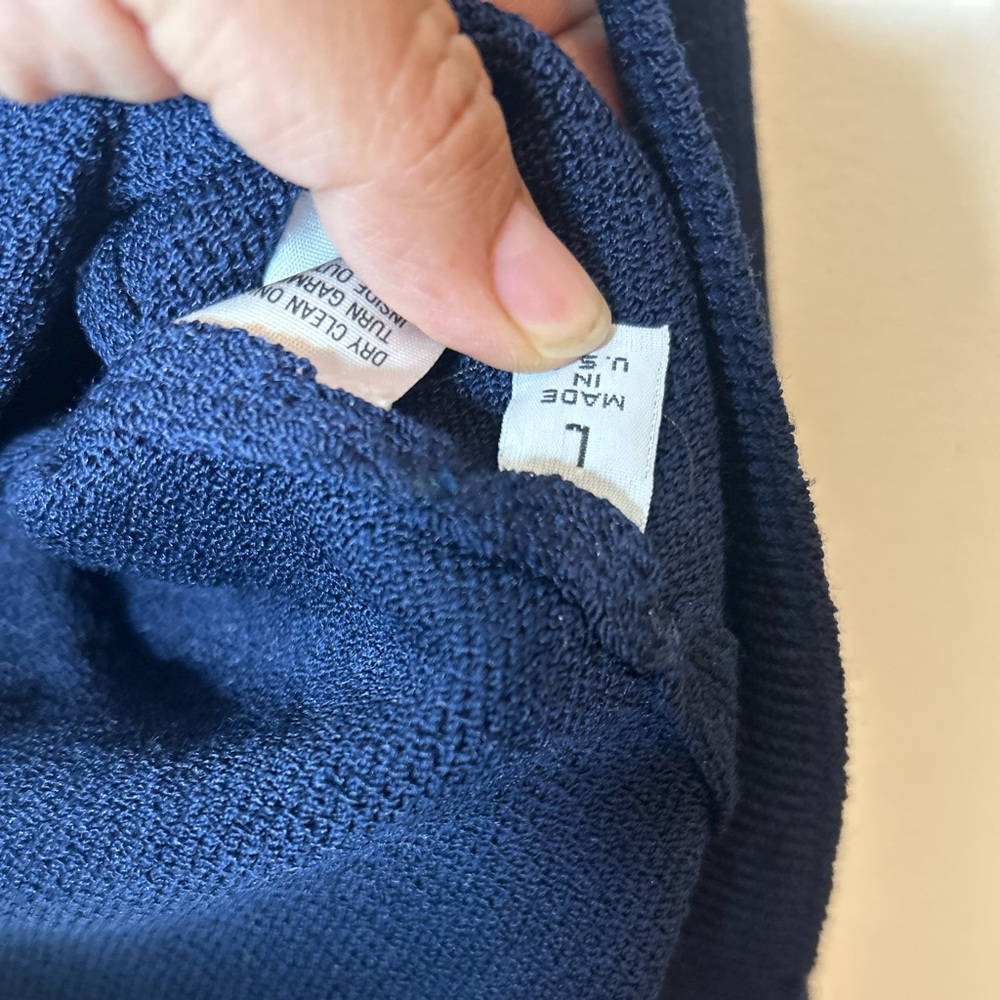 St. John Sportswear  Navy Nautical Cardigan Blazer - Picture 6 of 10